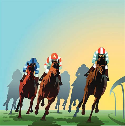 600+ Horses Racing Clip Art Stock Illustrations, Royalty.